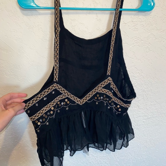 Free People intricate beaded top - Picture 3 of 11